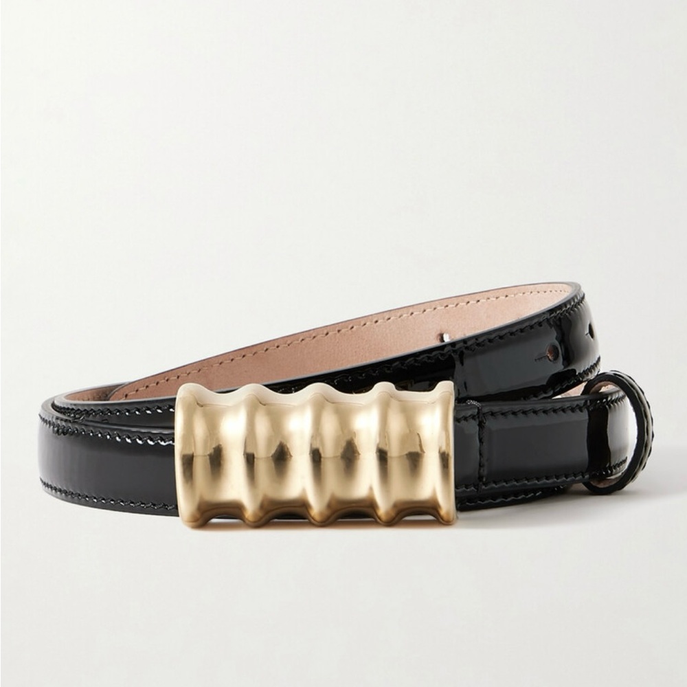 Khaite Julius Small Leather Belt, 75